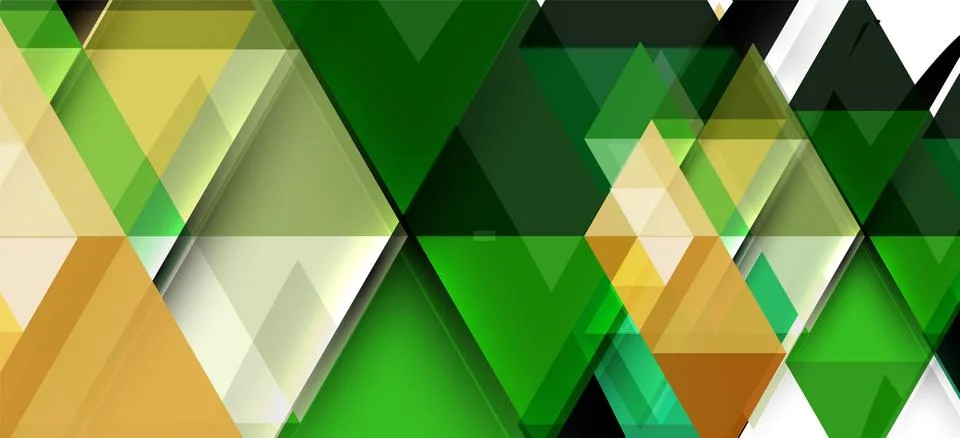Abstract triangle pattern, colorful backdrop. Presentation template. Modern Stock Illustration