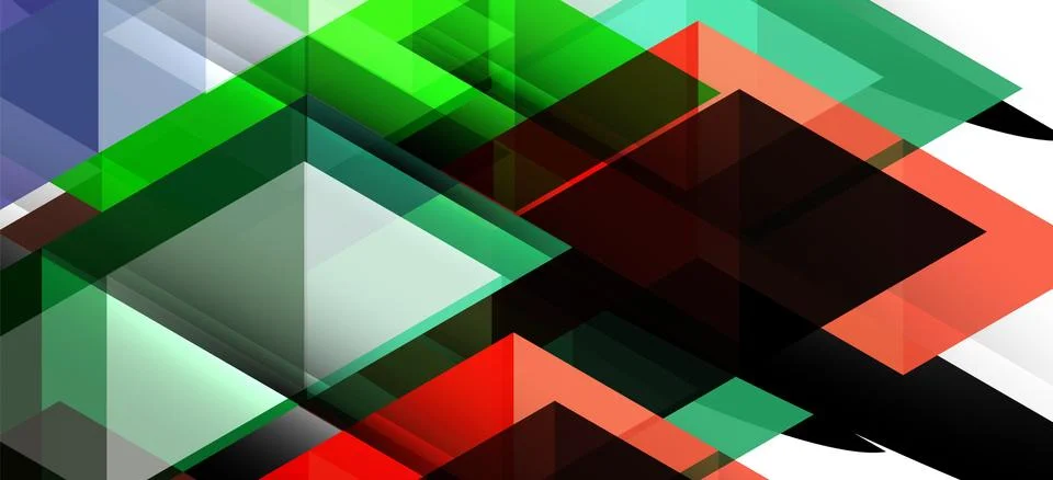 Abstract triangle pattern, colorful backdrop. Presentation template. Modern Stockillustratie