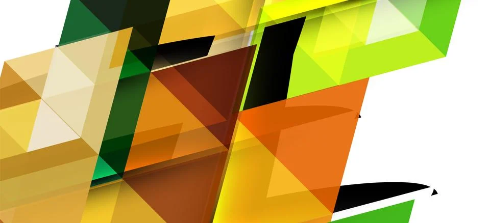 Abstract triangle pattern, colorful backdrop. Presentation template. Modern Stock Illustration