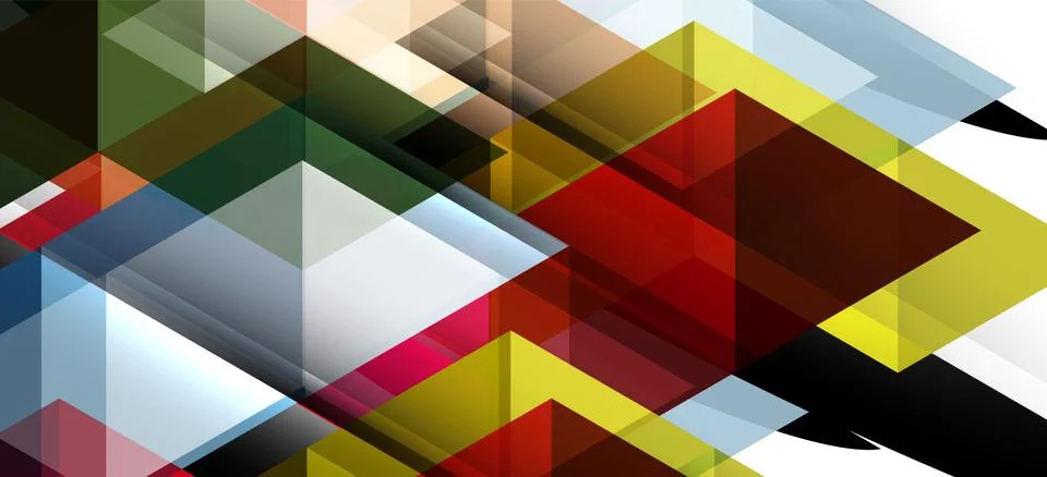 Abstract triangle pattern, colorful backdrop. Presentation template. Modern Illustrazione stock