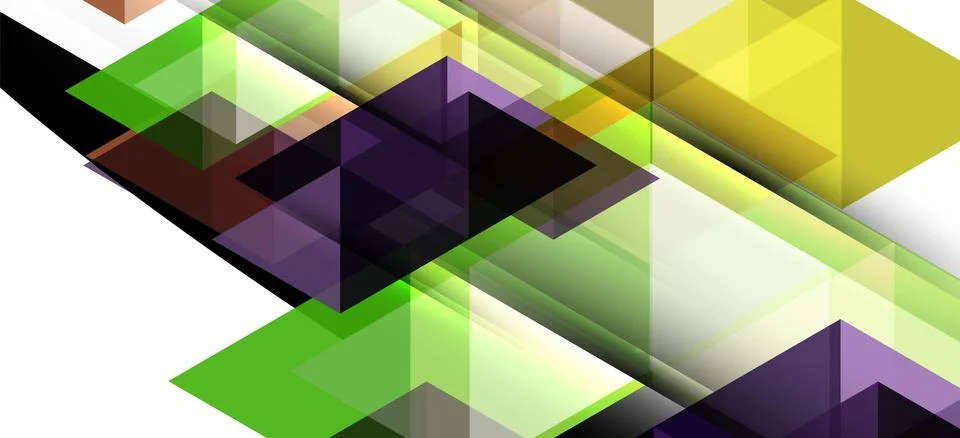 Abstract triangle pattern, colorful backdrop. Presentation template. Modern Stock Illustration