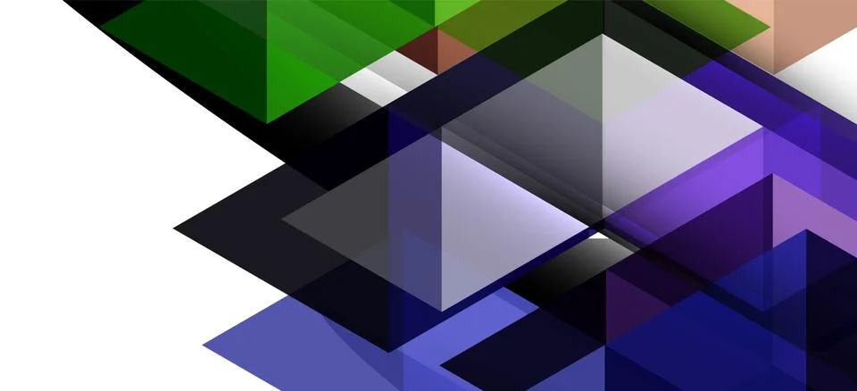 Abstract triangle pattern, colorful backdrop. Presentation template. Modern Illustrazione stock