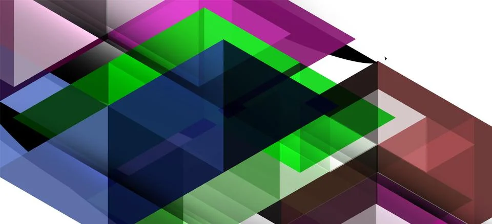 Abstract triangle pattern, colorful backdrop. Presentation template. Modern Illustrazione stock