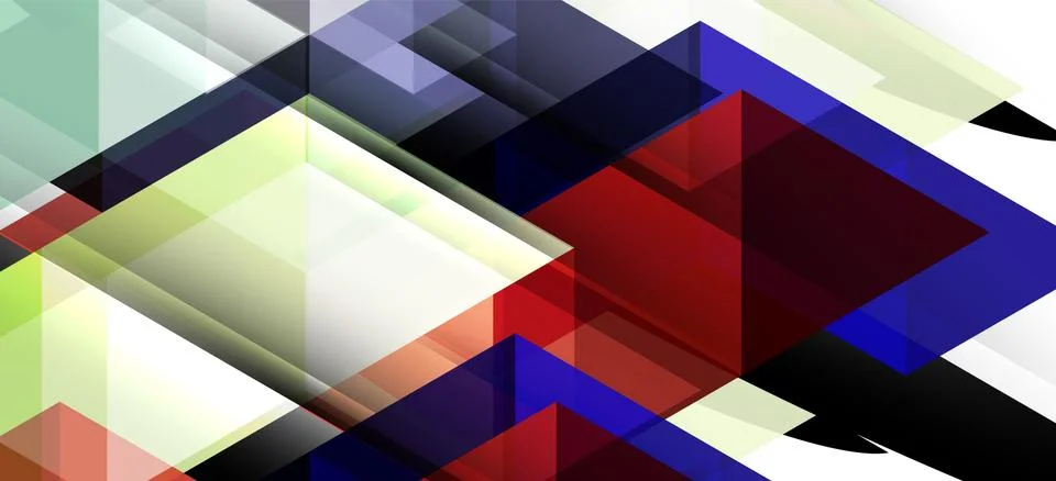 Abstract triangle pattern, colorful backdrop. Presentation template. Modern Illustrazione stock