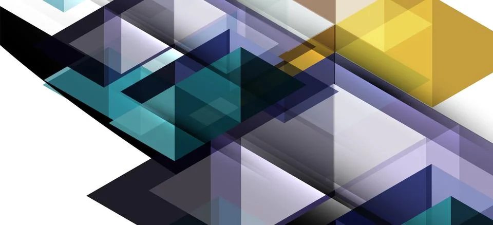 Abstract triangle pattern, colorful backdrop. Presentation template. Modern Stockillustratie
