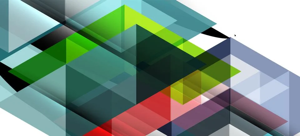 Abstract triangle pattern, colorful backdrop. Presentation template. Modern Stock Illustration