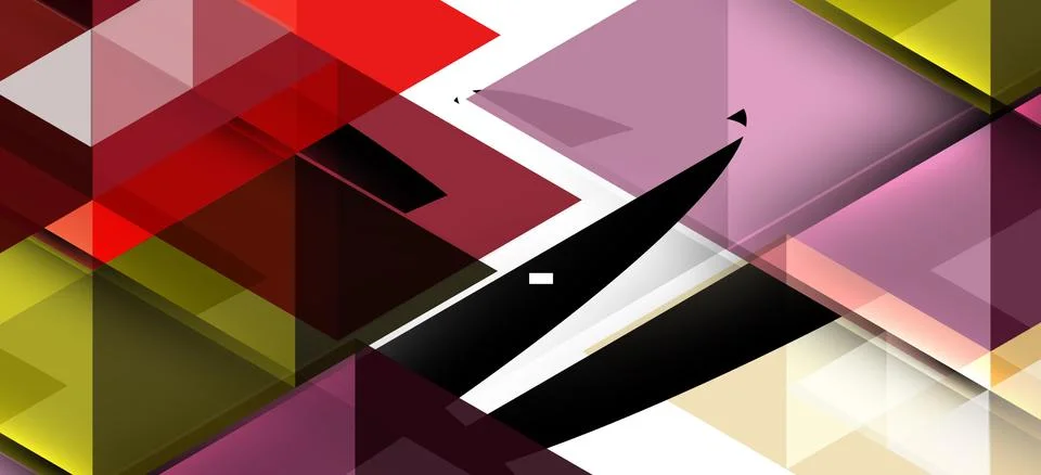 Abstract triangle pattern, colorful backdrop. Presentation template. Modern 스톡 일러스트