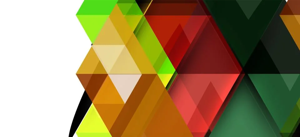 Abstract triangle pattern, colorful backdrop. Presentation template. Modern Illustrazione stock