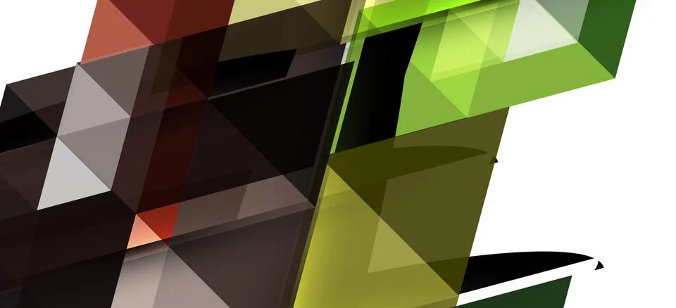 Abstract triangle pattern, colorful backdrop. Presentation template. Modern Stock Illustration