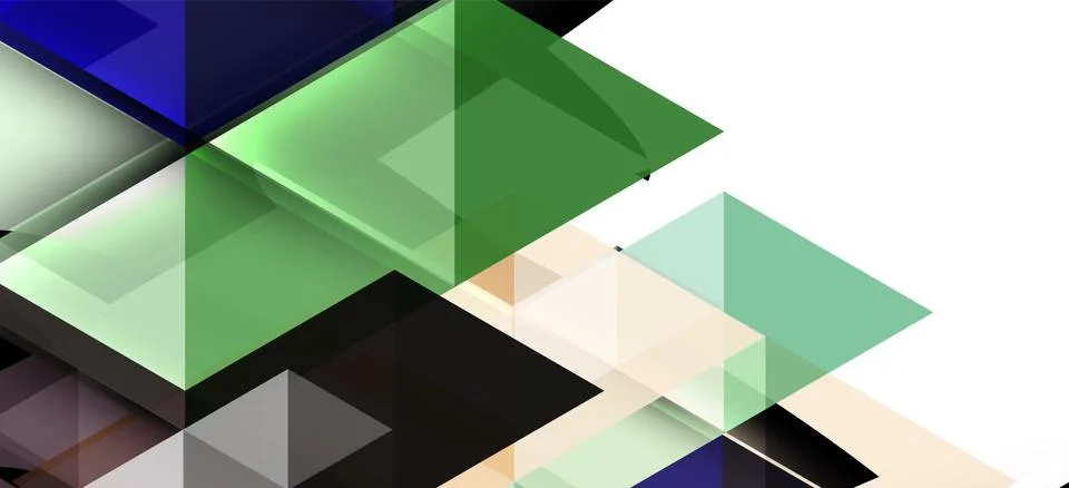 Abstract triangle pattern, colorful backdrop. Presentation template. Modern Stock Illustration