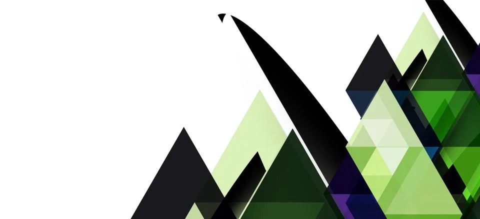 Abstract triangle pattern, colorful backdrop. Presentation template. Modern Stock Illustration