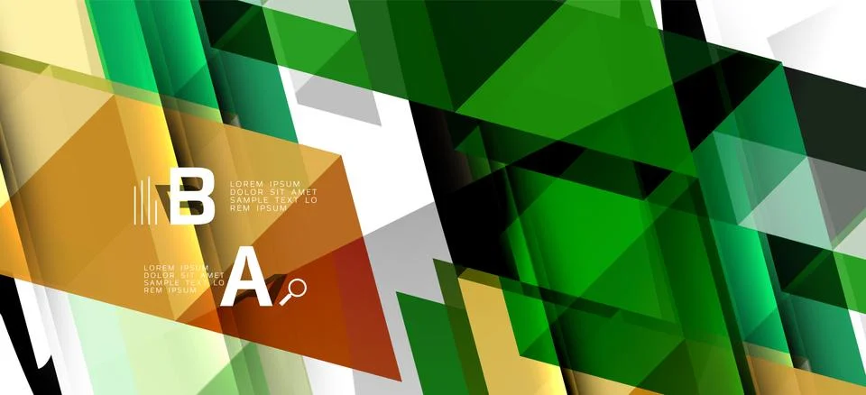 Abstract triangle pattern, colorful backdrop. Presentation template. Modern 스톡 일러스트