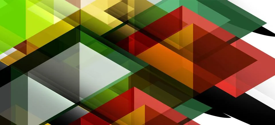 Abstract triangle pattern, colorful backdrop. Presentation template. Modern 스톡 일러스트