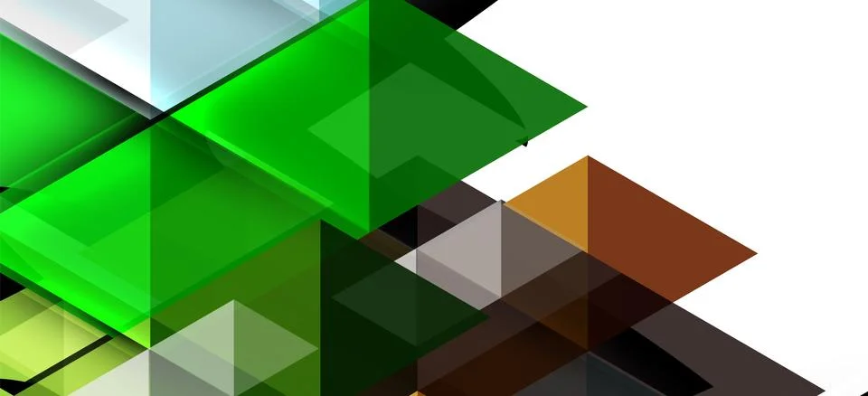 Abstract triangle pattern, colorful backdrop. Presentation template. Modern Stock Illustration