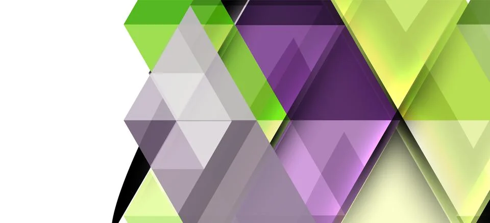 Abstract triangle pattern, colorful backdrop. Presentation template. Modern Stock Illustration