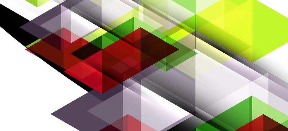 Abstract triangle pattern, colorful backdrop. Presentation template. Modern Stock Illustration