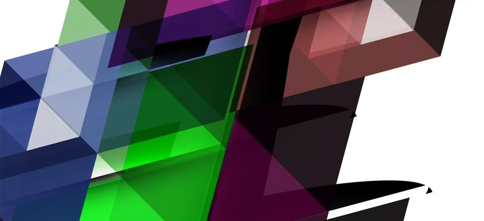 Abstract triangle pattern, colorful backdrop. Presentation template. Modern Stock Illustration