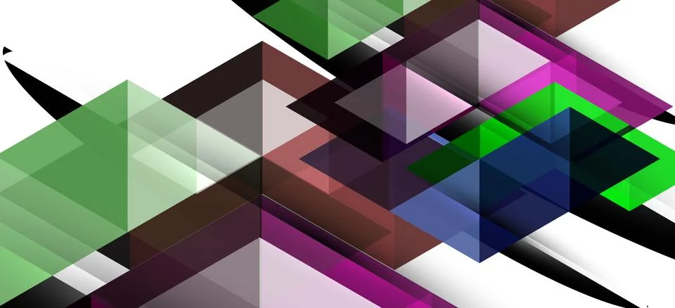 Abstract triangle pattern, colorful backdrop. Presentation template. Modern Stockillustratie