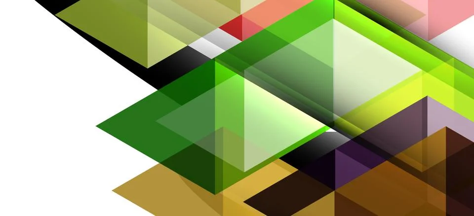 Abstract triangle pattern, colorful backdrop. Presentation template. Modern Illustrazione stock