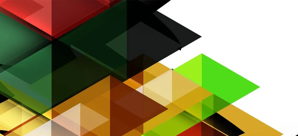 Abstract triangle pattern, colorful backdrop. Presentation template. Modern Stock Illustration