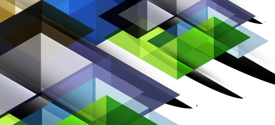 Abstract triangle pattern, colorful backdrop. Presentation template. Modern Stock Illustration