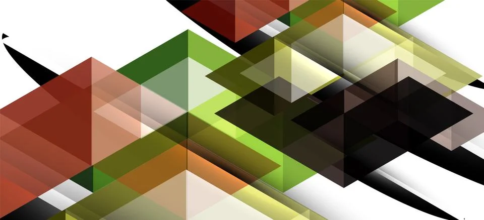Abstract triangle pattern, colorful backdrop. Presentation template. Modern Stock Illustration
