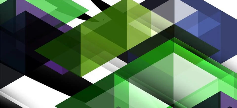 Abstract triangle pattern, colorful backdrop. Presentation template. Modern Stock Illustration