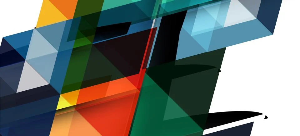 Abstract triangle pattern, colorful backdrop. Presentation template. Modern 스톡 일러스트