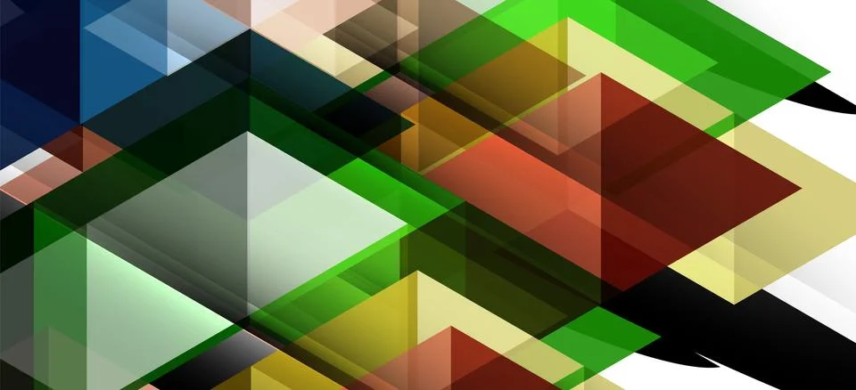 Abstract triangle pattern, colorful backdrop. Presentation template. Modern Stock Illustration