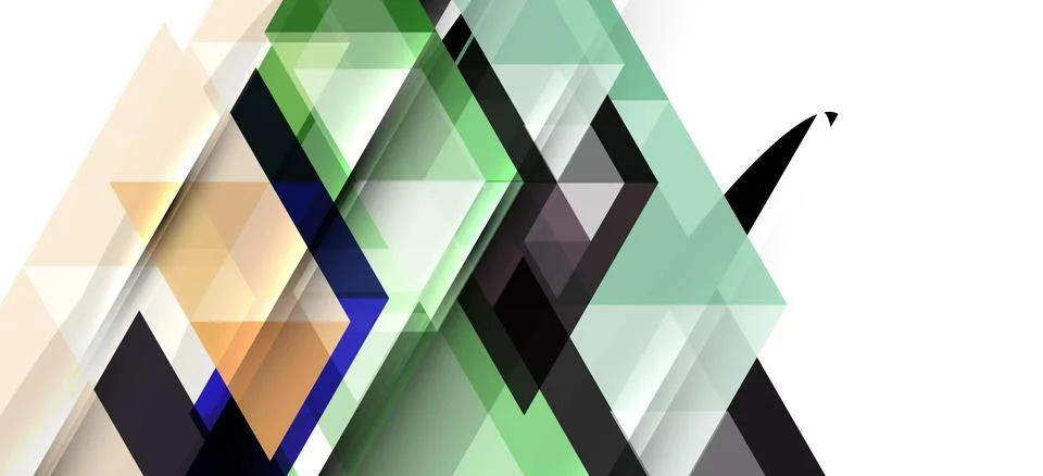 Abstract triangle pattern, colorful backdrop. Presentation template. Modern Stock Illustration