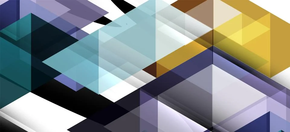 Abstract triangle pattern, colorful backdrop. Presentation template. Modern 스톡 일러스트