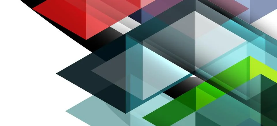 Abstract triangle pattern, colorful backdrop. Presentation template. Modern Stock Illustration
