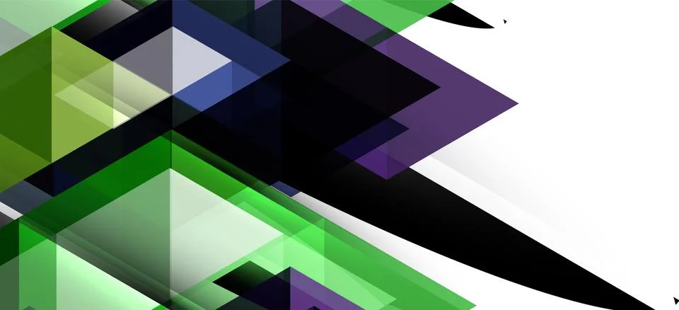 Abstract triangle pattern, colorful backdrop. Presentation template. Modern Illustrazione stock