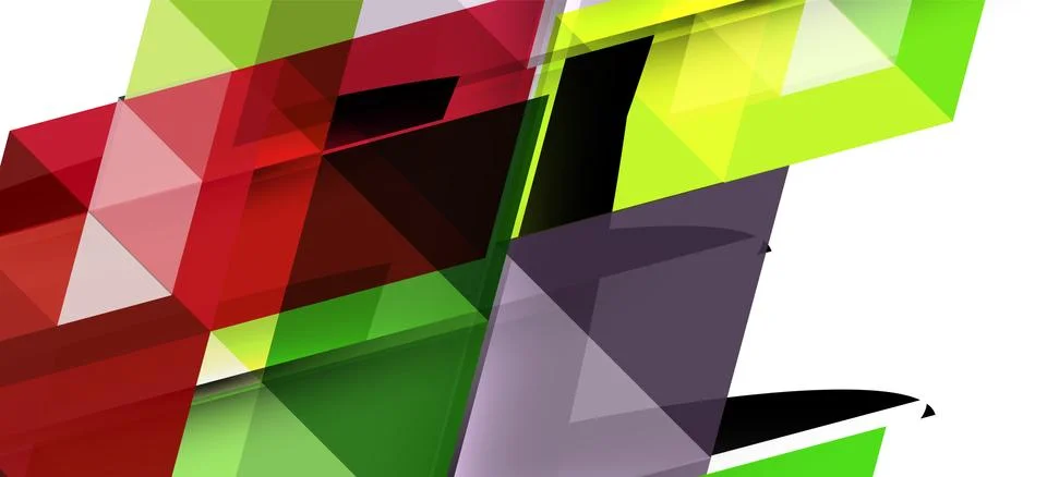 Abstract triangle pattern, colorful backdrop. Presentation template. Modern Stock Illustration