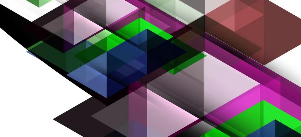 Abstract triangle pattern, colorful backdrop. Presentation template. Modern Stock Illustration