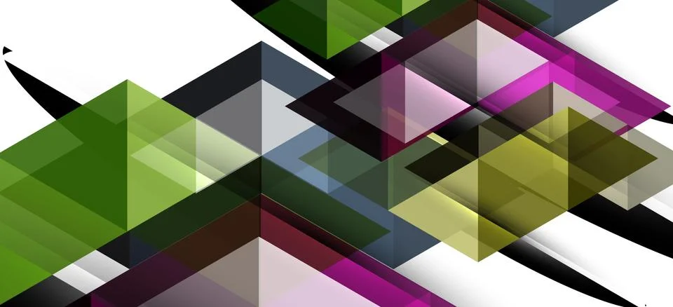 Abstract triangle pattern, colorful backdrop. Presentation template. Modern Stock Illustration