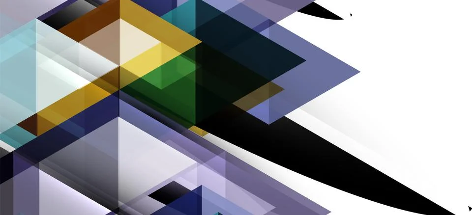 Abstract triangle pattern, colorful backdrop. Presentation template. Modern Illustrazione stock