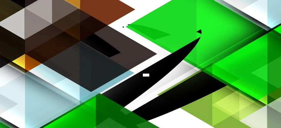 Abstract triangle pattern, colorful backdrop. Presentation template. Modern Stock Illustration