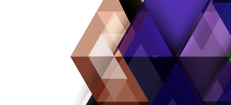 Abstract triangle pattern, colorful backdrop. Presentation template. Modern 스톡 일러스트