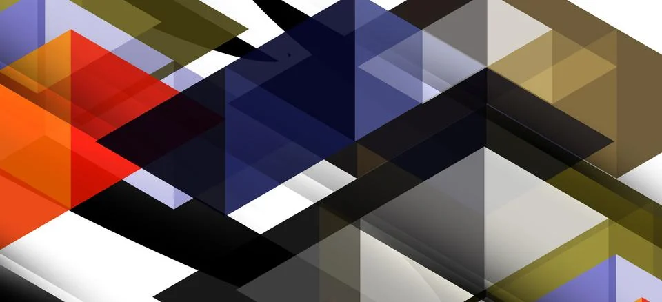 Abstract triangle pattern, colorful backdrop. Presentation template. Modern Illustrazione stock