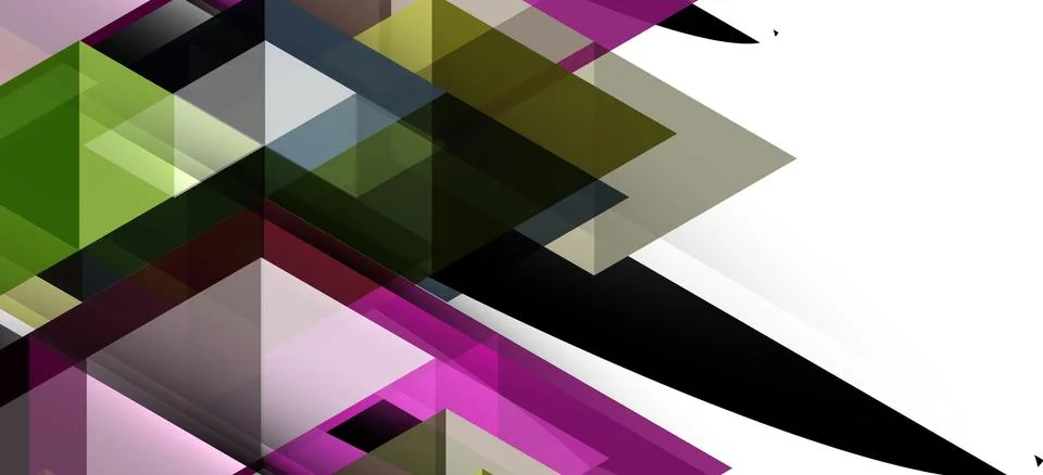 Abstract triangle pattern, colorful backdrop. Presentation template. Modern Stock Illustration