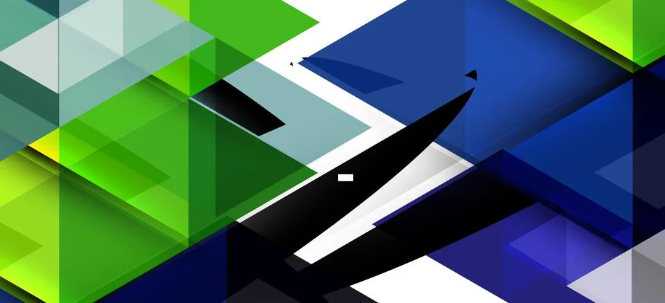 Abstract triangle pattern, colorful backdrop. Presentation template. Modern Illustrazione stock