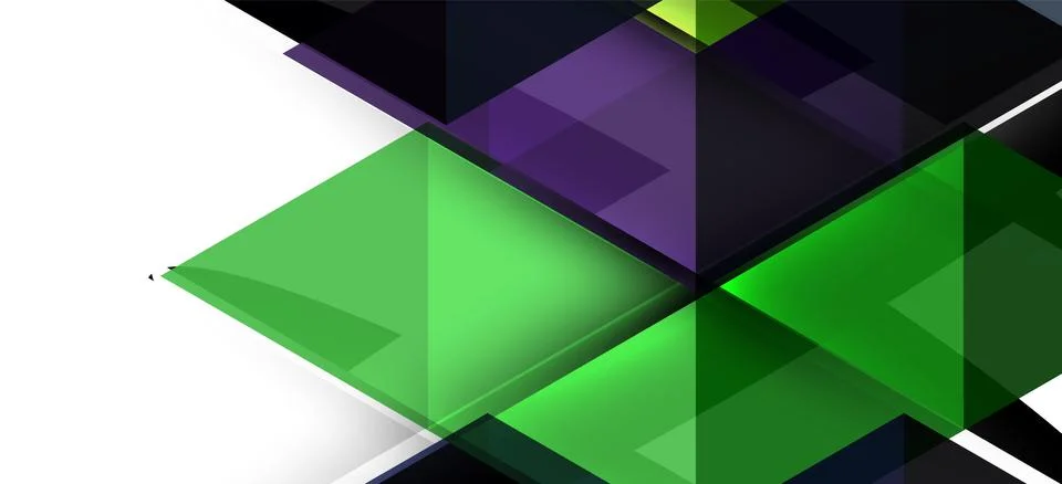 Abstract triangle pattern, colorful backdrop. Presentation template. Modern Stock Illustration