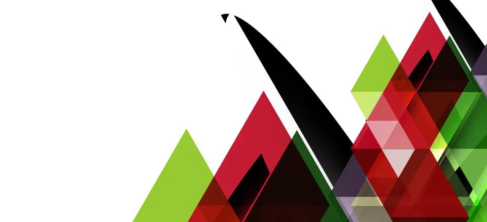 Abstract triangle pattern, colorful backdrop. Presentation template. Modern Illustrazione stock