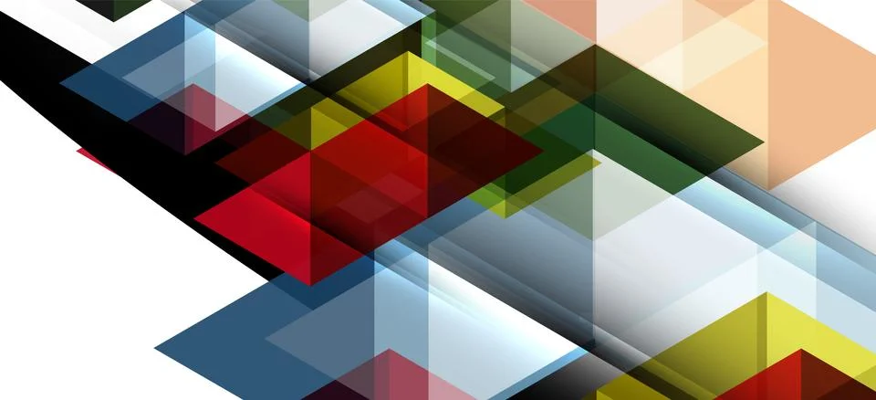 Abstract triangle pattern, colorful backdrop. Presentation template. Modern Stockillustratie