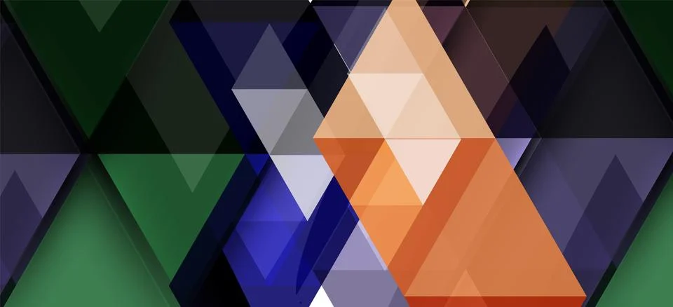 Abstract triangle pattern, colorful backdrop. Presentation template. Modern 스톡 일러스트