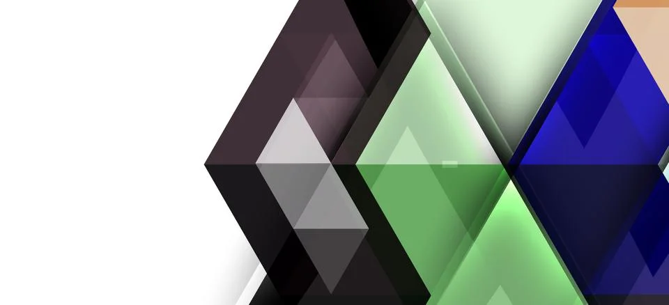 Abstract triangle pattern, colorful backdrop. Presentation template. Modern Illustrazione stock