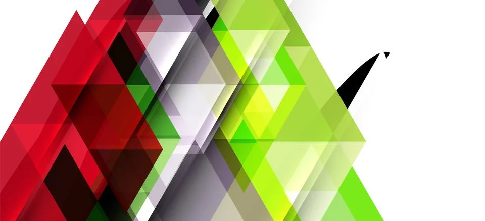 Abstract triangle pattern, colorful backdrop. Presentation template. Modern Stockillustratie