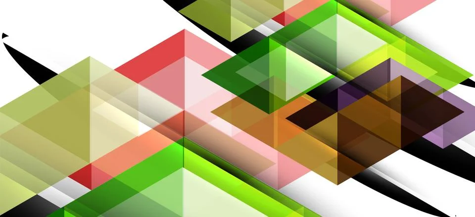 Abstract triangle pattern, colorful backdrop. Presentation template. Modern Illustrazione stock