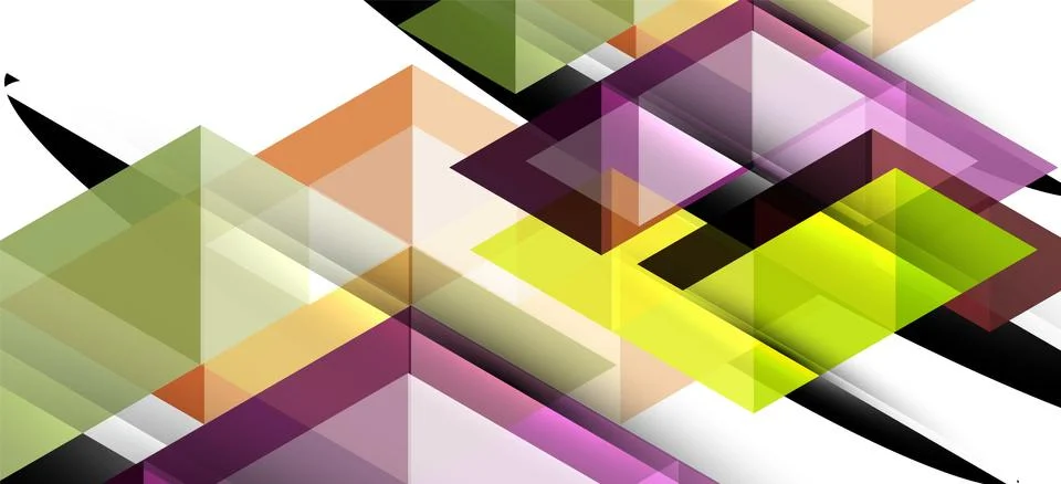 Abstract triangle pattern, colorful backdrop. Presentation template. Modern Stock Illustration